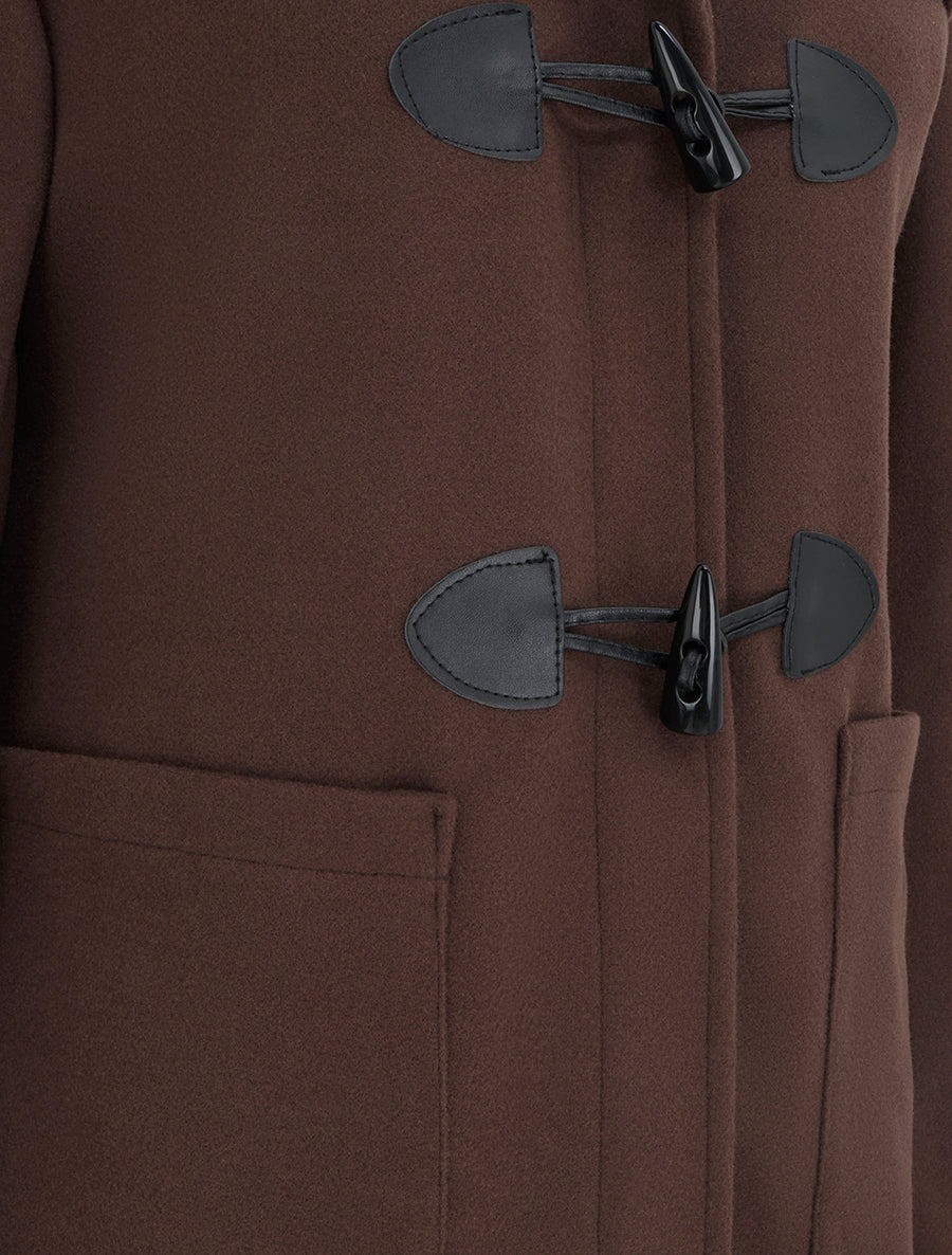 Dufflecoat mit Knebelverschlüssen und Kapuze