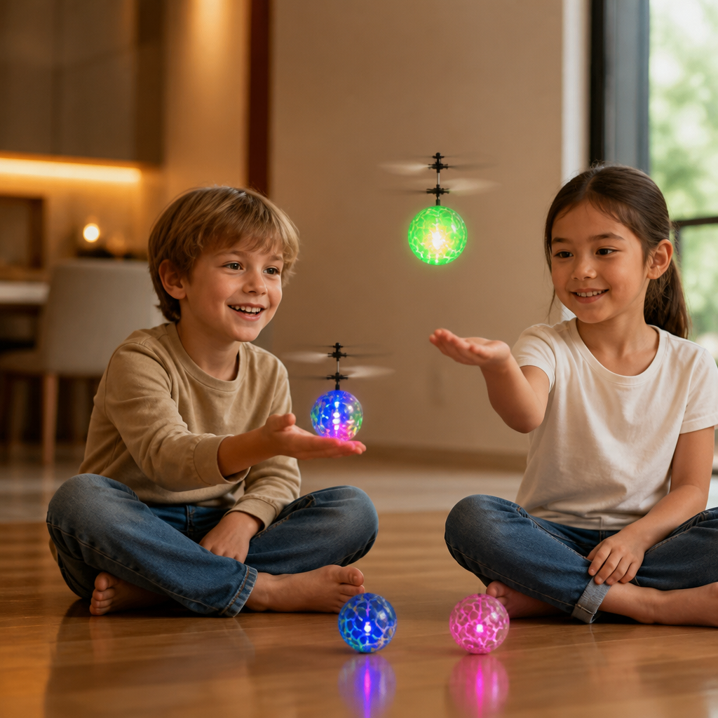 Handgesteuerter fliegender LED-Ball-Drohne für Kinder