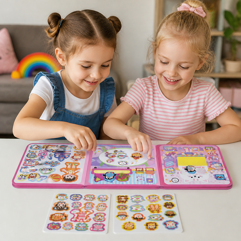 Montessori Magnetisches Quiet Book – Kreatives Anziehen & Szenenspiel