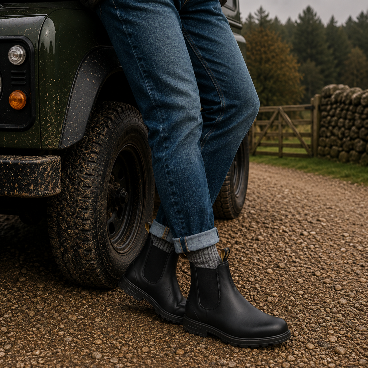 Camp Basel | DryStep Chelsea-Stiefel Herren Slip-On Komfortschuhe