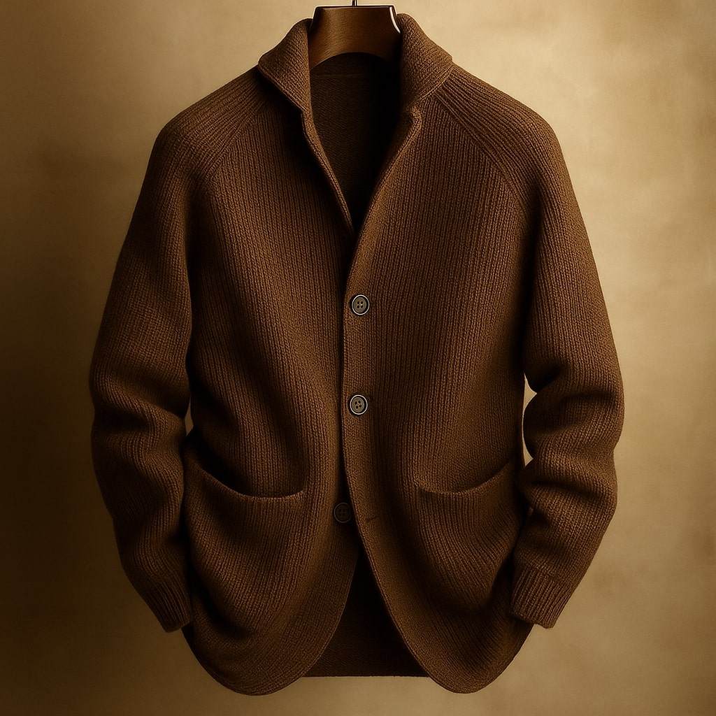 Hugo | Gerippte Wollstrickjacke