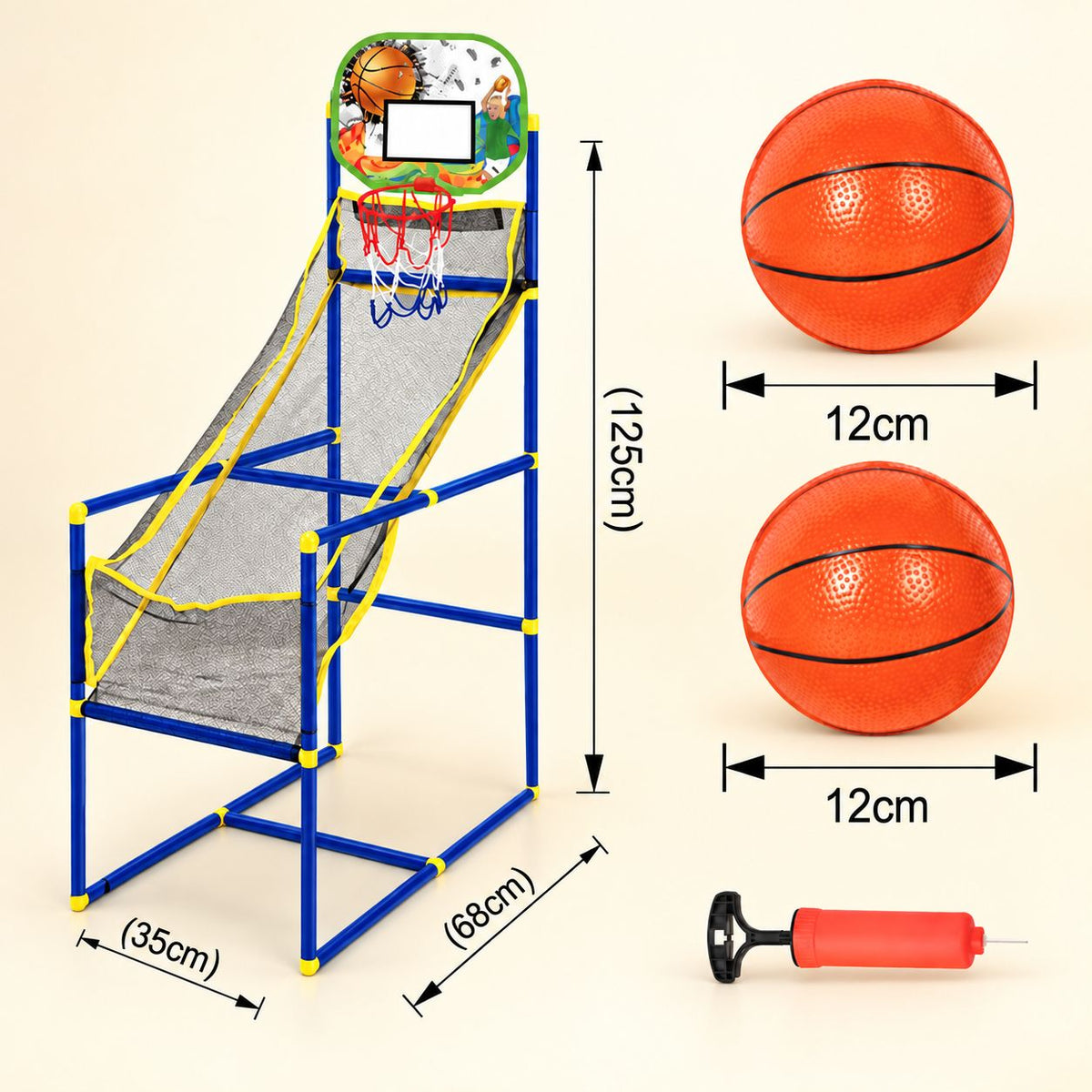 Verstellbares Kinder-Basketballkorb-Set