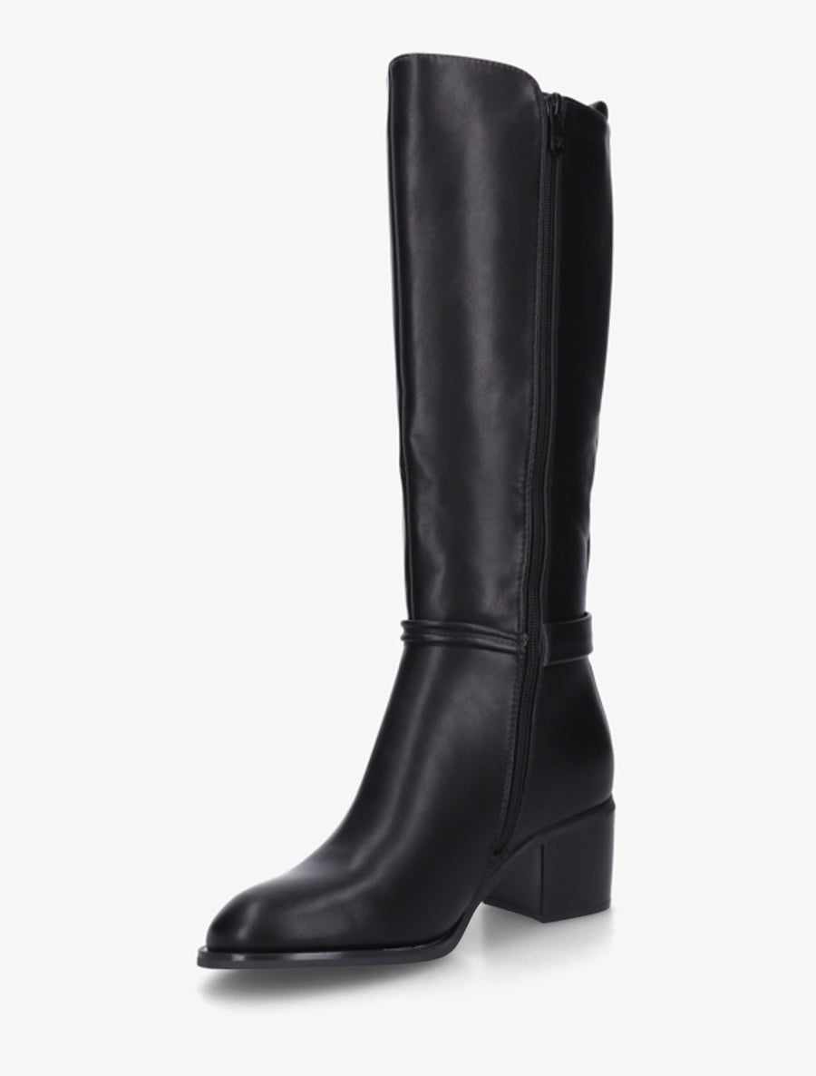 Stiefel im Mesh-Stil mit 6 cm Absatz