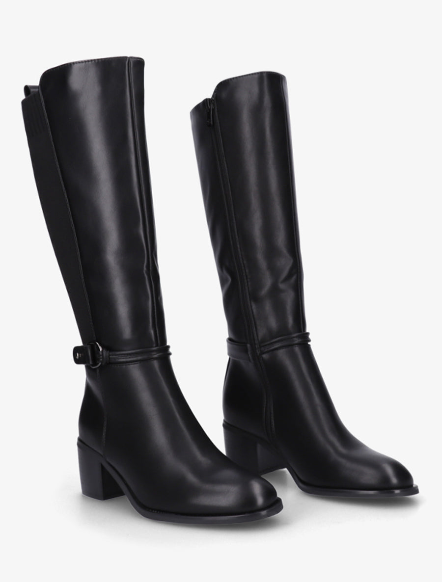 Stiefel im Mesh-Stil mit 6 cm Absatz
