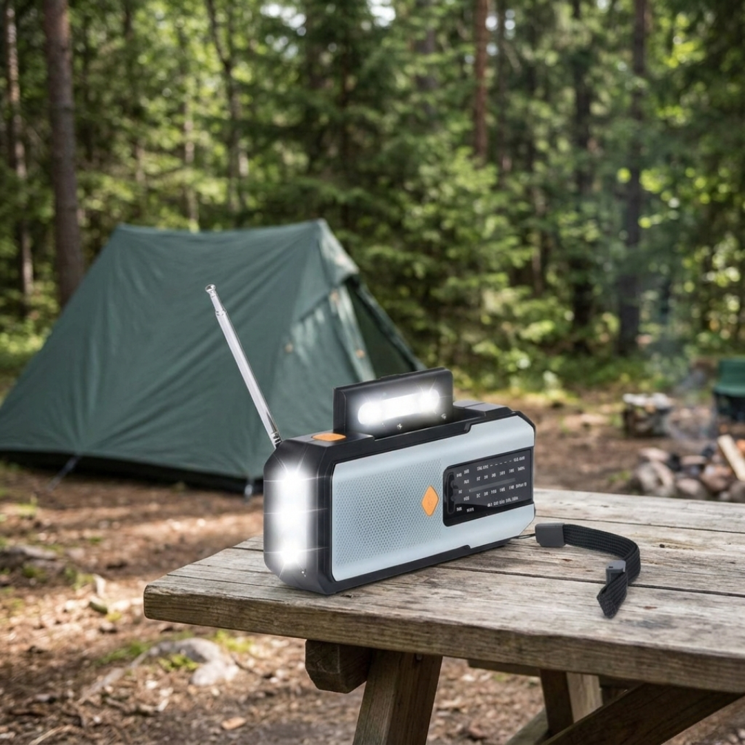 Camp Basel | StormLumen Tragbares Kurbel-Notfallradio