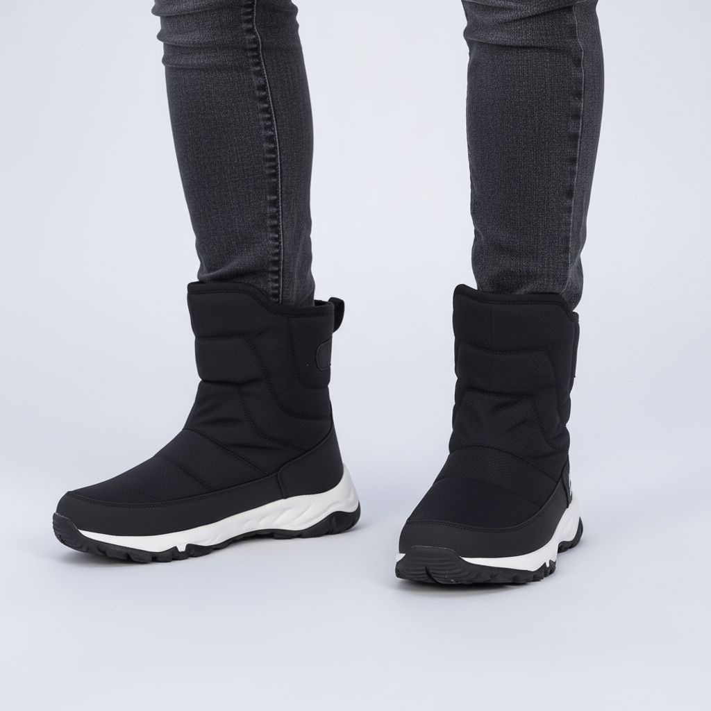 Knöchelhohe Winterstiefel wasserabweisend rutschfest warm gefüttert