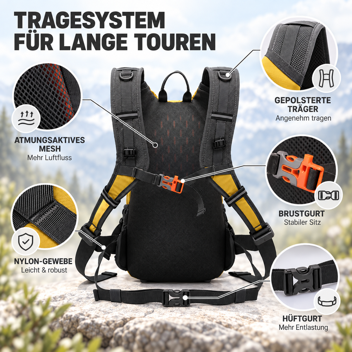 Camp Basel | 20-Liter Wasserdichter Rucksack