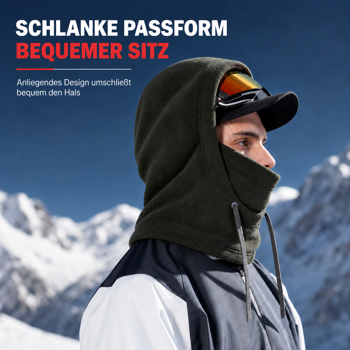 Camp Basel | 3-in-1 Winter-Balaklava – winddicht, wärmend & verstellbar – perfekt für Skifahren, Radfahren und alle kalten Outdoor-Aktivitäten