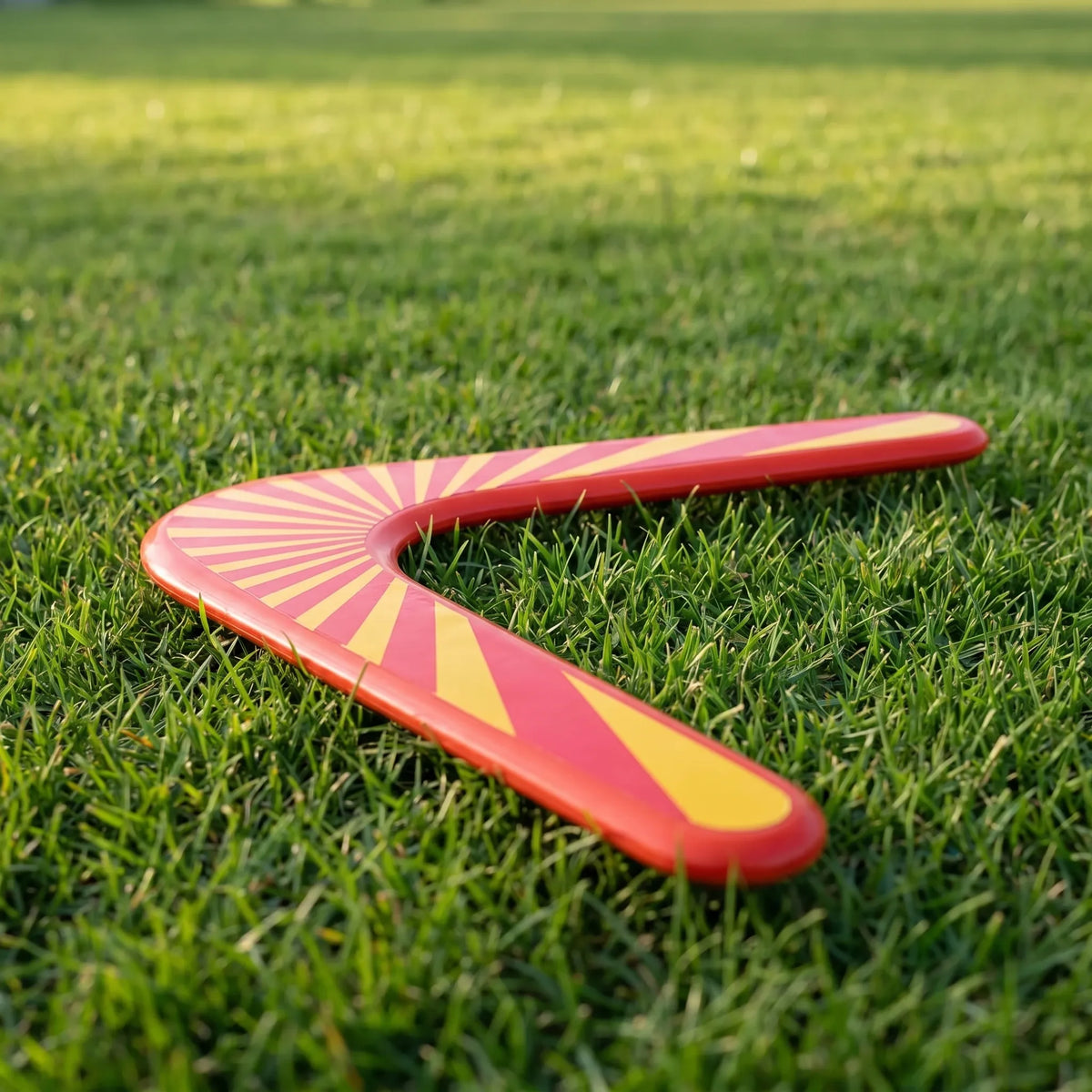 V-förmiger Bumerang mit bemalten Mustern leicht Outdoor-Spiel