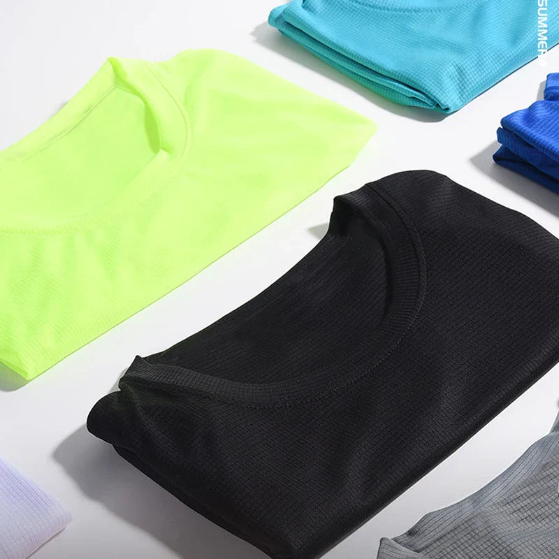 Herren-Trainingsshirt schnelltrocknend atmungsaktiv strukturierte Webart