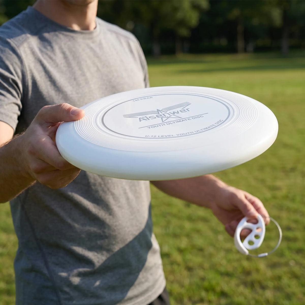 Flugscheibe 175g aerodynamisch gerillte Kante Outdoor-Sport