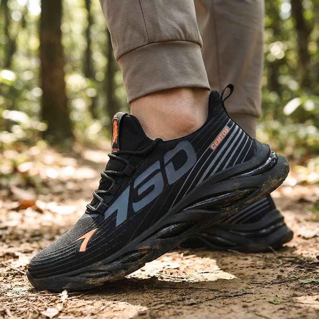 Laufschuh leicht atmungsaktiv mit Schnürverschluss und luftiger Oberfläche