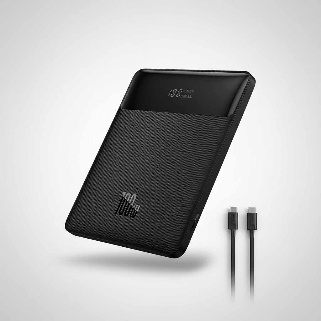 Tragbare Powerbank 20000mAh 100W Hochleistungs-Ladegerät mit digitalem Display