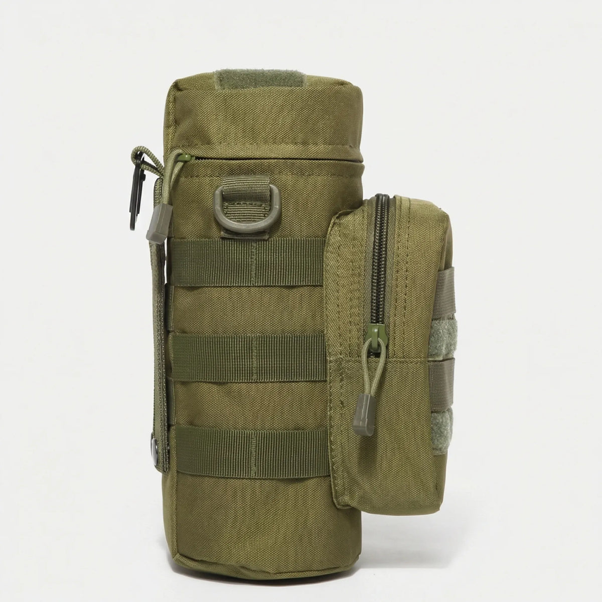 Taktische MOLLE-Trinkflaschenhalterung mit Reißverschlusstasche