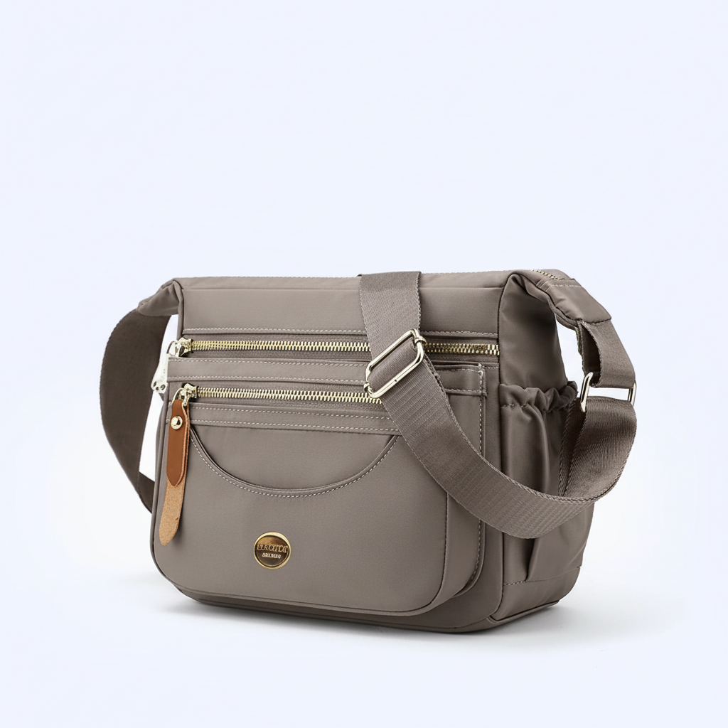 Crossbody-Tasche Nylon mit Organisationsfächern und verstellbarem Gurt