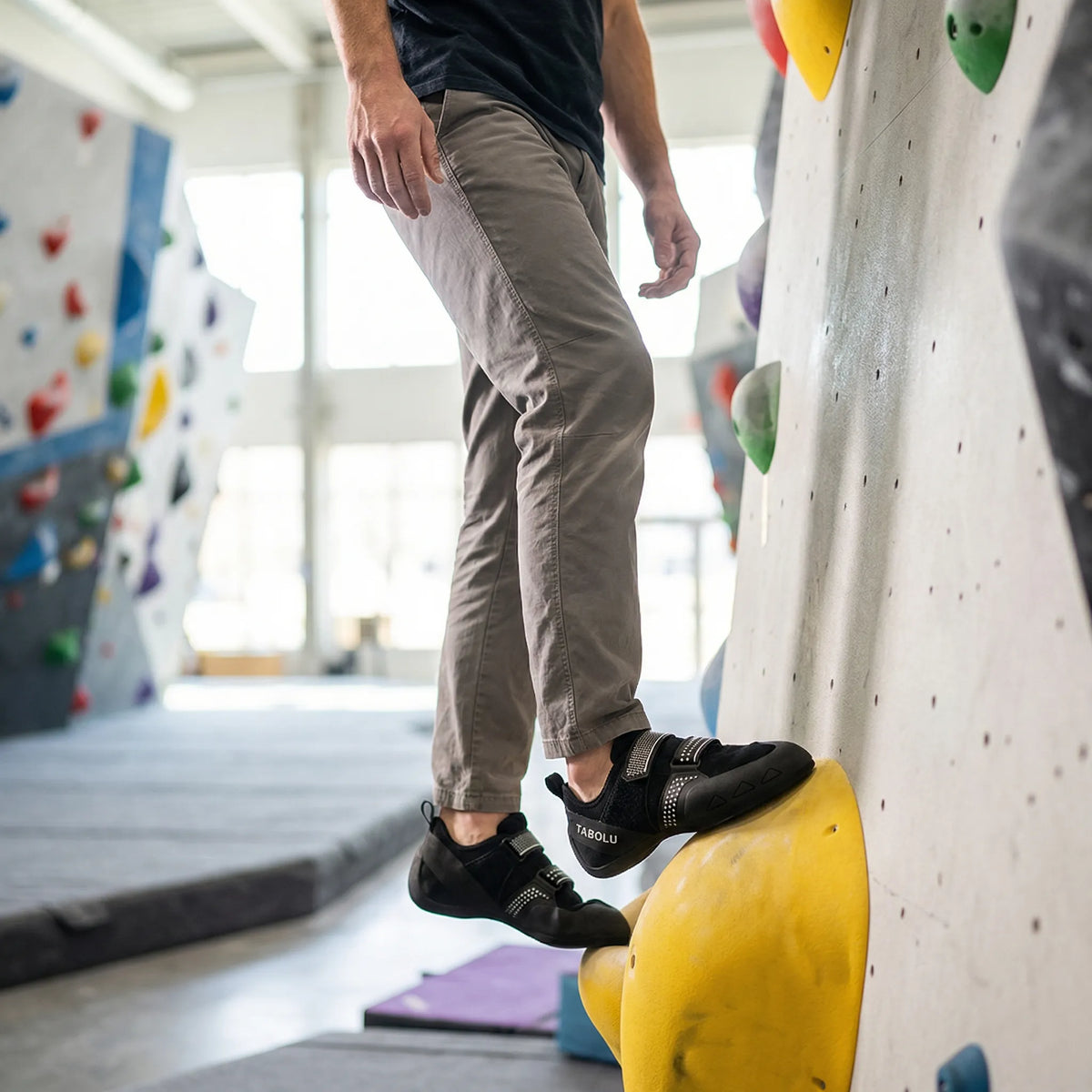 Kletterschuhe mit Klettverschluss rutschfest griffig für Anfänger