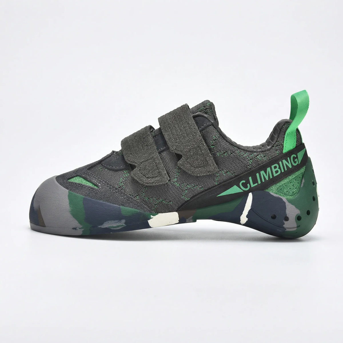 Kletterschuh mit Klettverschluss rutschfeste Sohle atmungsaktiver Schaft