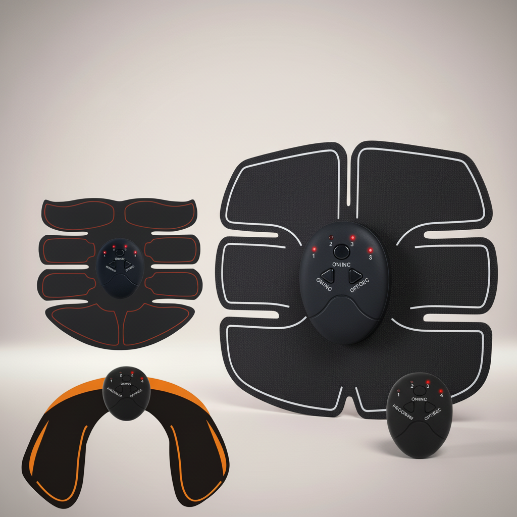 Kabelloses EMS-Bauchtrainer mit Komposit-Pads für Muskelstimulation