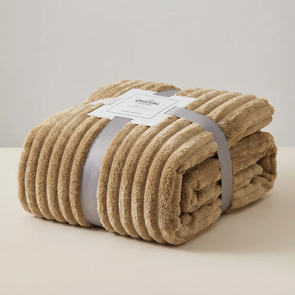 Dickflauschige Wurfdecke warm weich pillingresistent Winterdecke