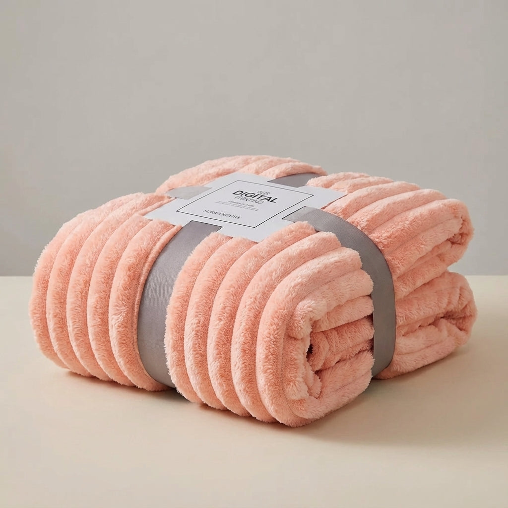 Dickflauschige Wurfdecke warm weich pillingresistent Winterdecke
