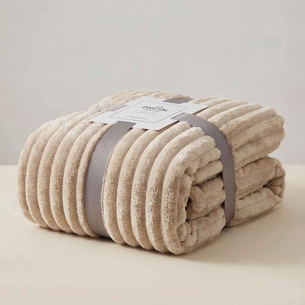 Dickflauschige Wurfdecke warm weich pillingresistent Winterdecke