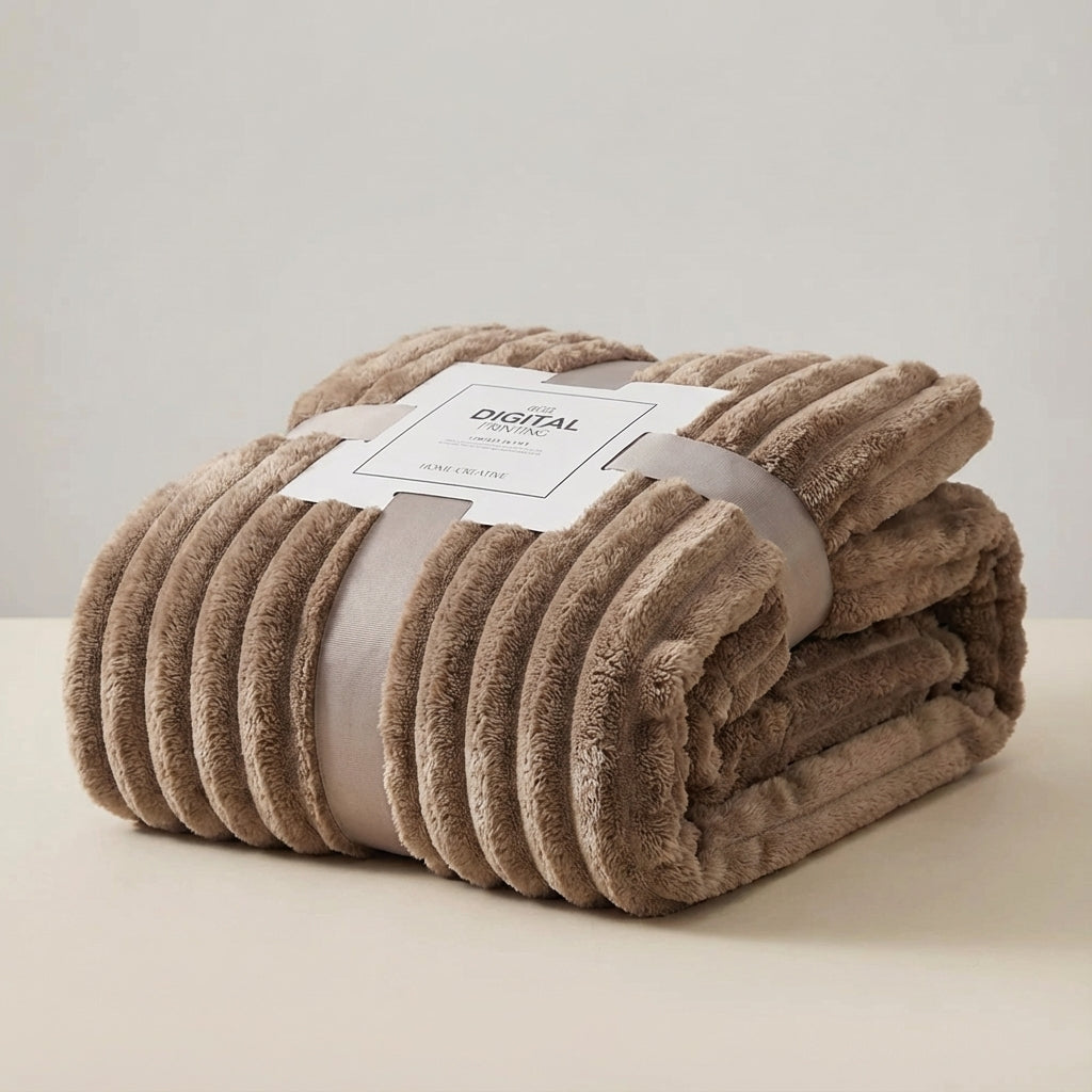 Dickflauschige Wurfdecke warm weich pillingresistent Winterdecke