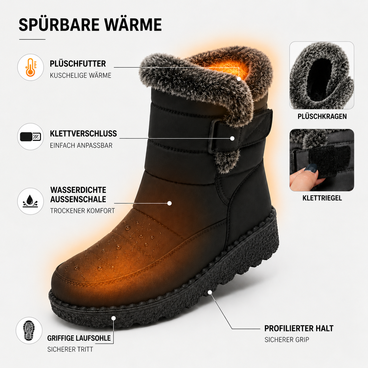 Camp Basel | Womens Isolierte Winterstiefel