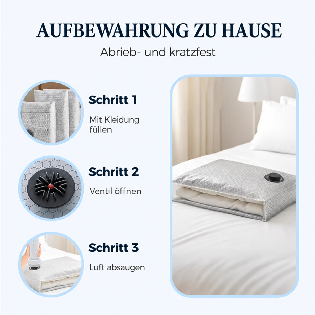 Camp Basel | Elektrisches Reise-Vakuum-Set + Kompressionsbeutel
