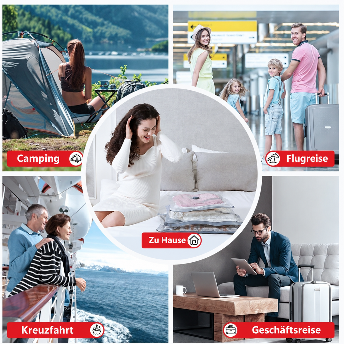 Camp Basel | Elektrisches Reise-Vakuum-Set + Kompressionsbeutel