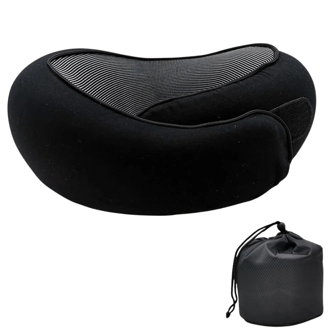 U-förmiges Reisekissen Memory-Foam atmungsaktiver Baumwollbezug Nackenstütze