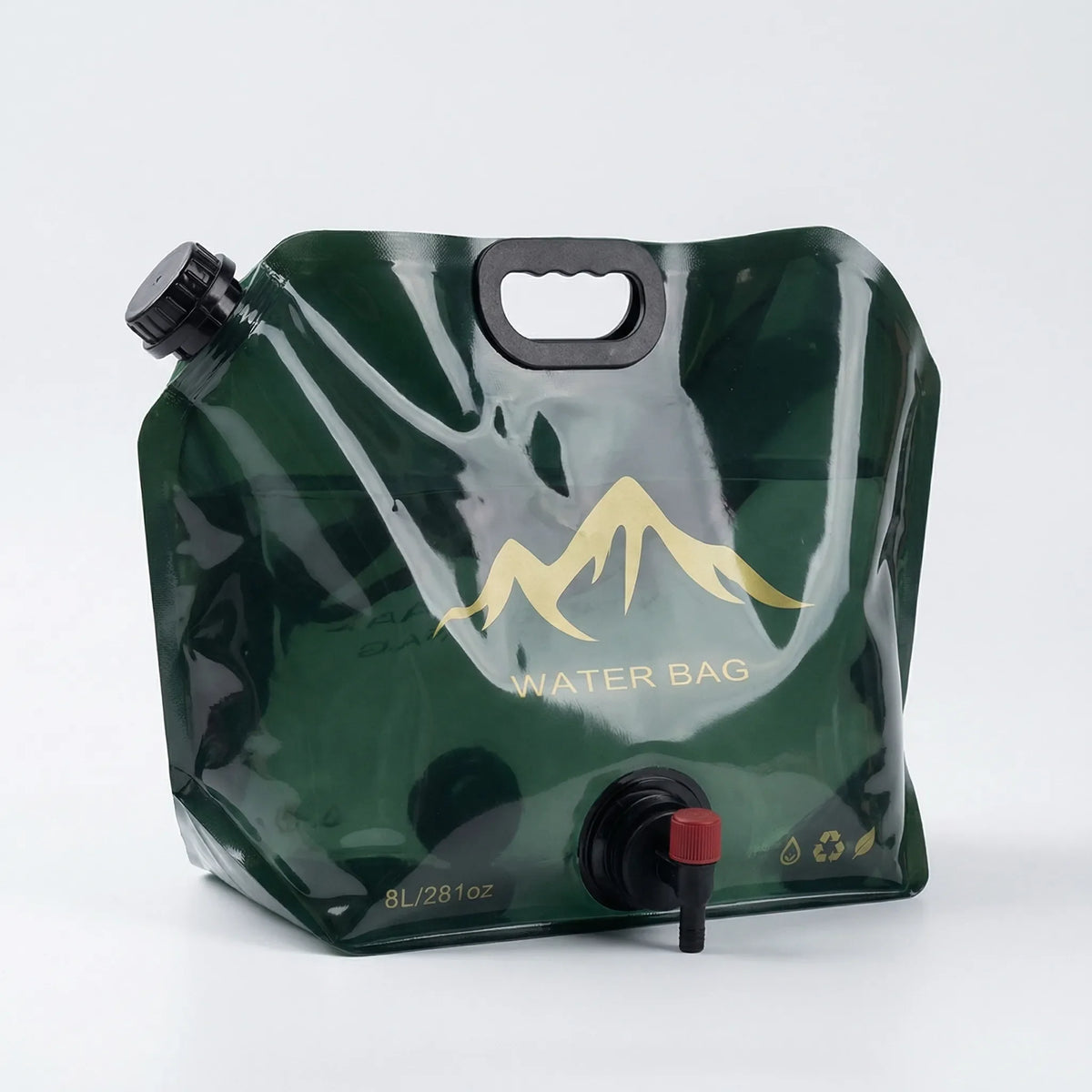 Zusammenklappbarer Wasserbehälter 8 Liter mit Zapfhahn für Camping