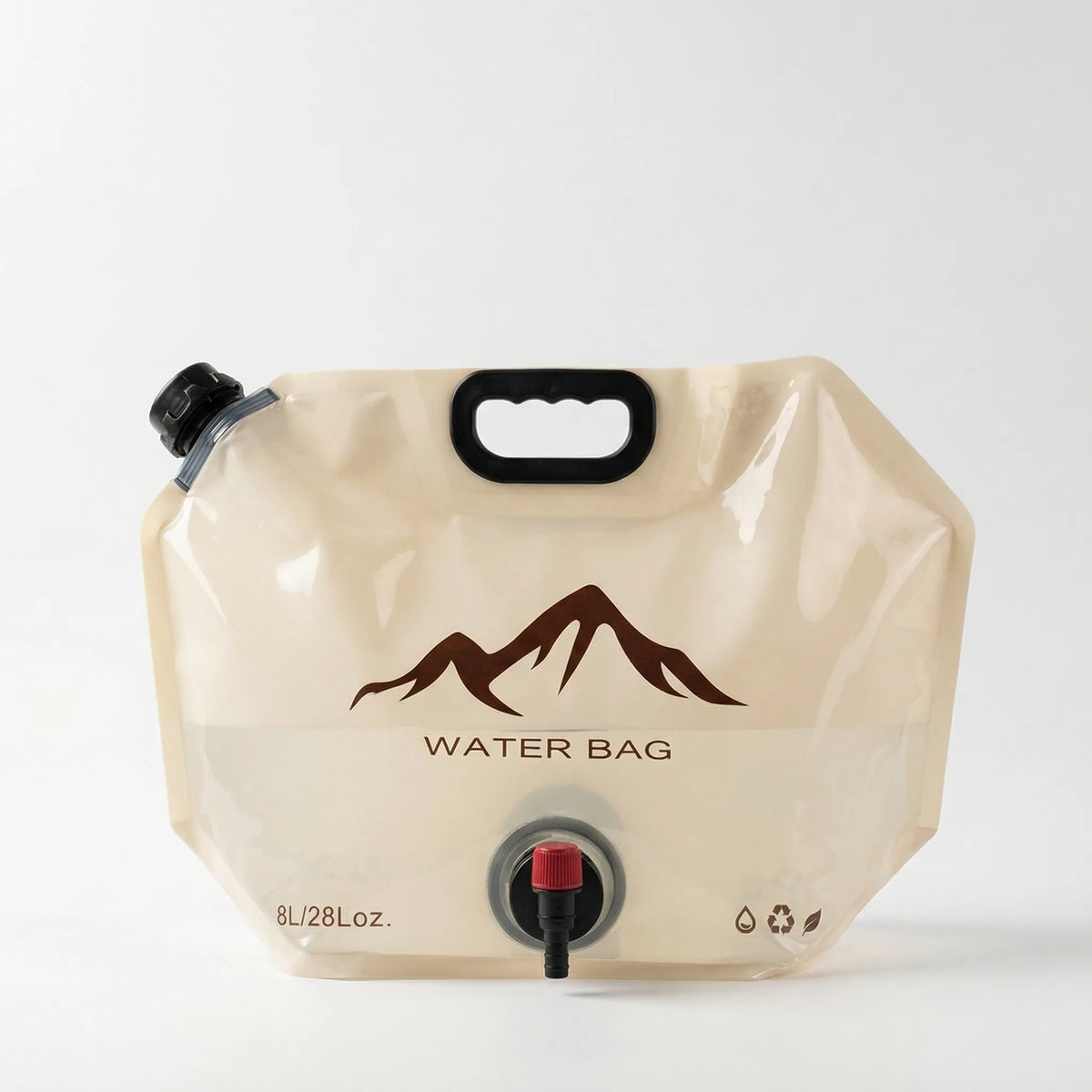 Zusammenklappbarer Wasserbehälter 8 Liter mit Zapfhahn für Camping