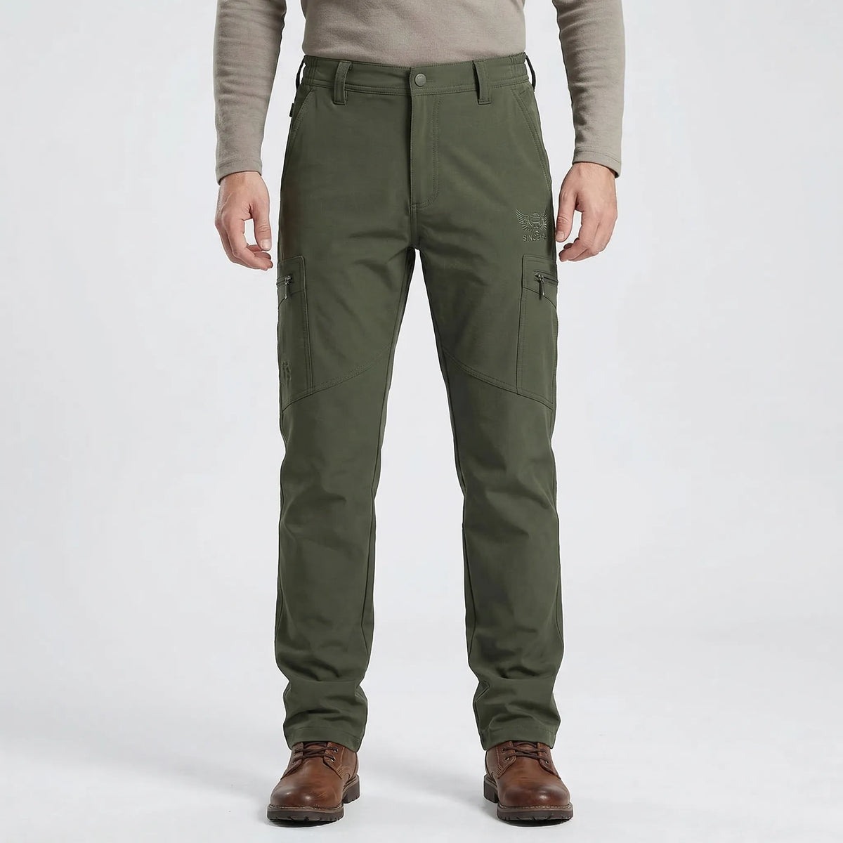 Fleecegefütterte Cargohose Winter wasserabweisend taktische Passform
