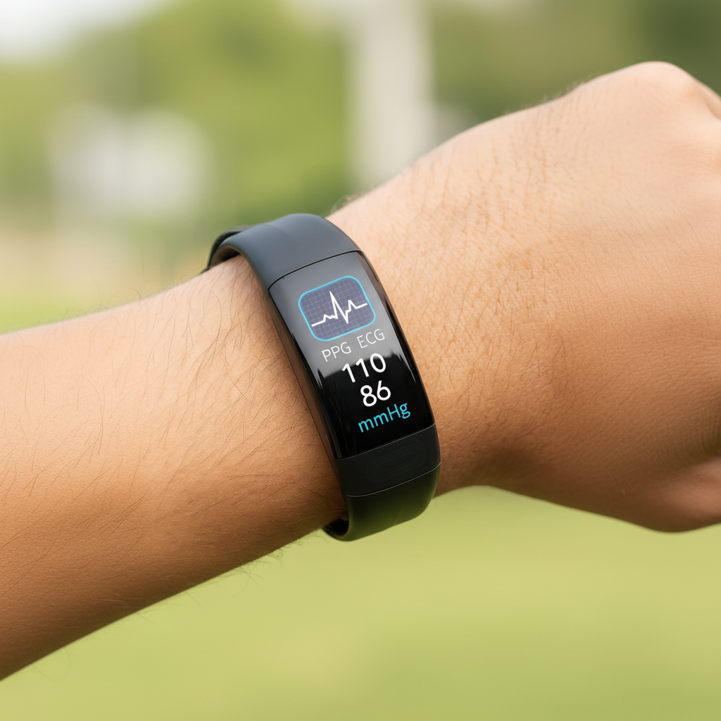 Gesundheits-Smartwatch mit EKG, Blutdruck und Herzfrequenzüberwachung