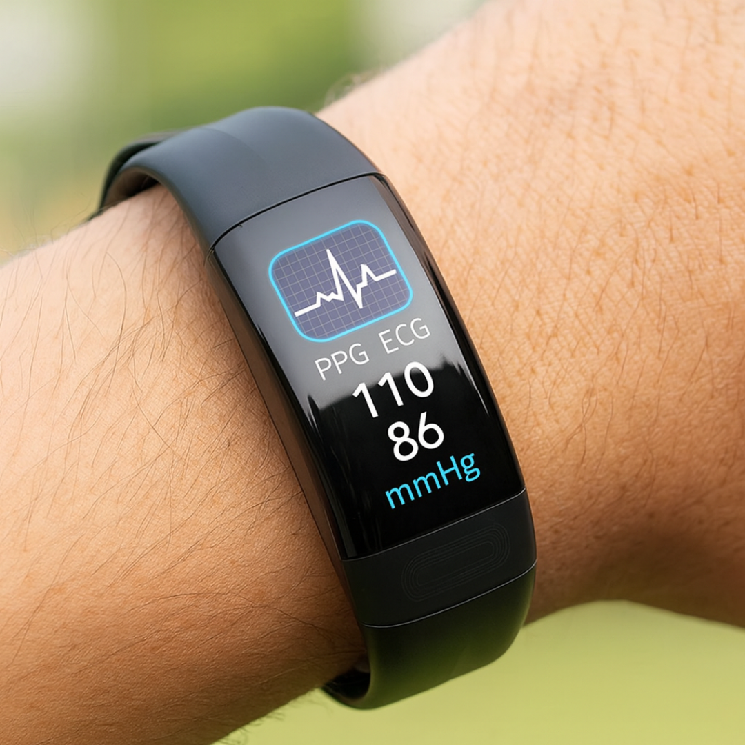 Gesundheits-Smartwatch mit EKG, Blutdruck und Herzfrequenzüberwachung