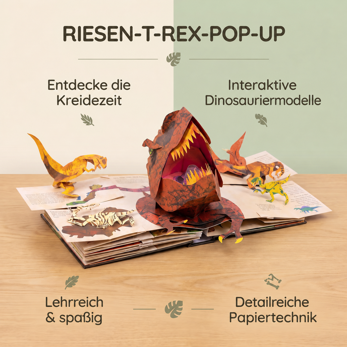 Camp Basel | Interaktives 3D-Dinosaurier-Entdeckungsbuch für Kinder