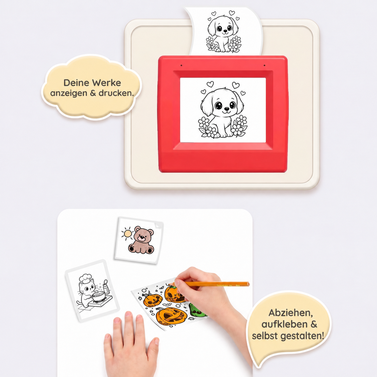 Camp Basel | KI-Sprachgesteuerter Mini-Stickerdrucker