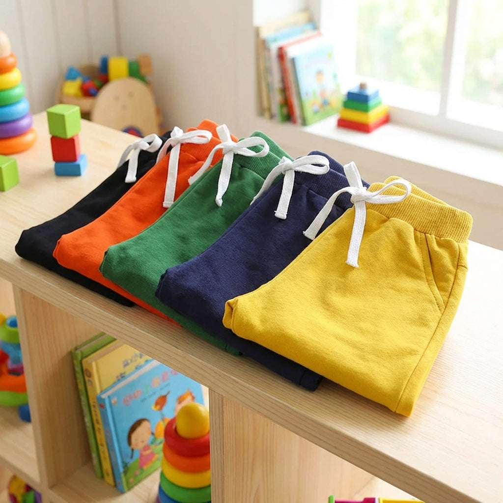 Kinder-Freizeit-Shorts mittlere Länge atmungsaktiv elastischer Bund