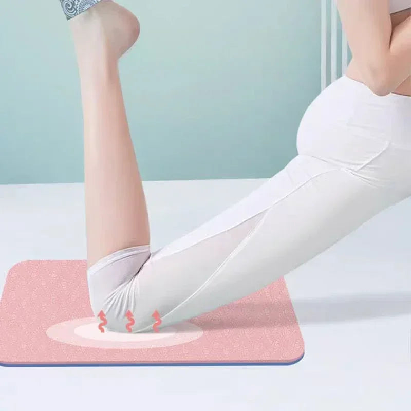 Dicke Yoga-Kniematte gepolstert rutschfest für Gelenke
