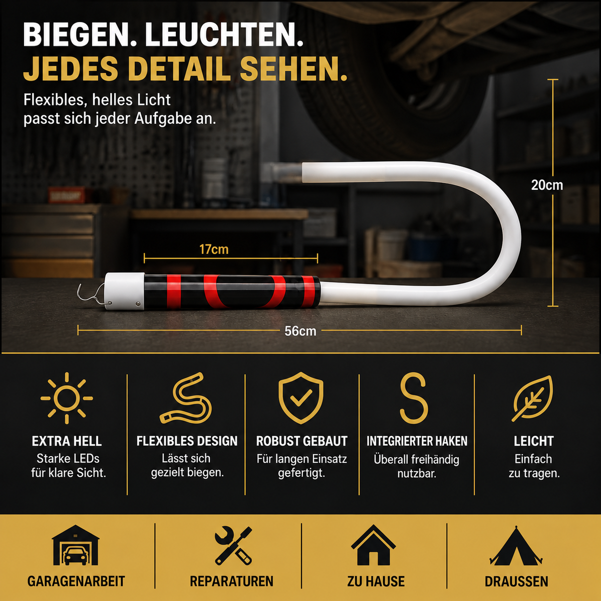 Camp Basel | LED Biegbare Arbeitslampe