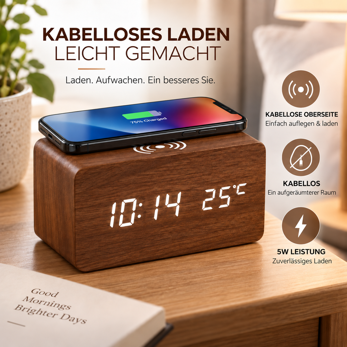 Camp Basel | Lumnora Digital LED Holzwecker