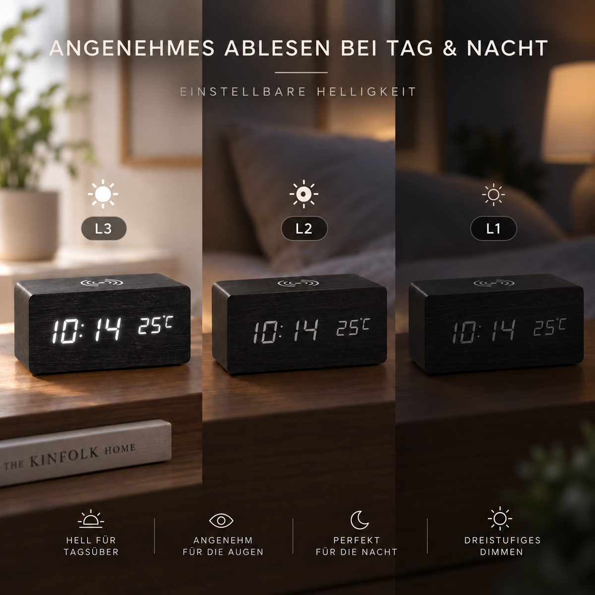 Camp Basel | Lumnora Digital LED Holzwecker