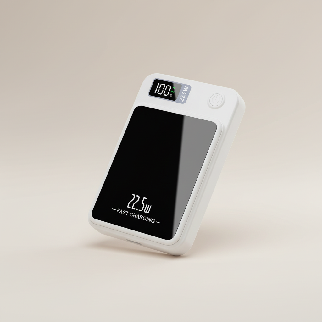 Magnetische kabellose Powerbank schnelles Laden digitale Anzeige