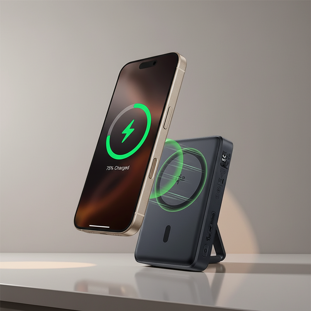 Norlink Powerbank magnetisch faltbarer Ständer Schnellladen