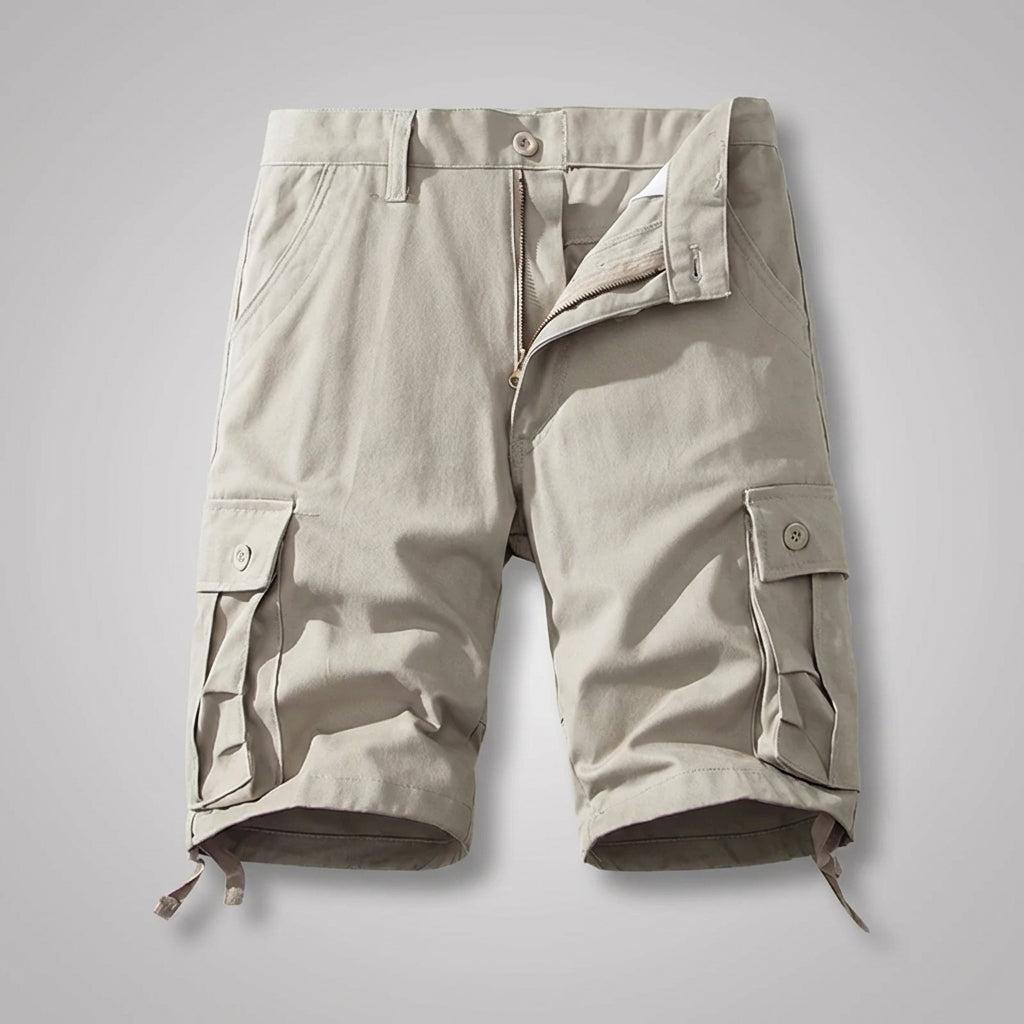 Knielange Cargo-Shorts mit mehreren Taschen und atmungsaktivem Stoff