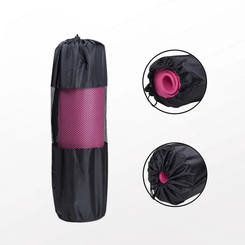 Yogamattenbeutel mit Kordelzug Mesh-Belüftung Schultergurt