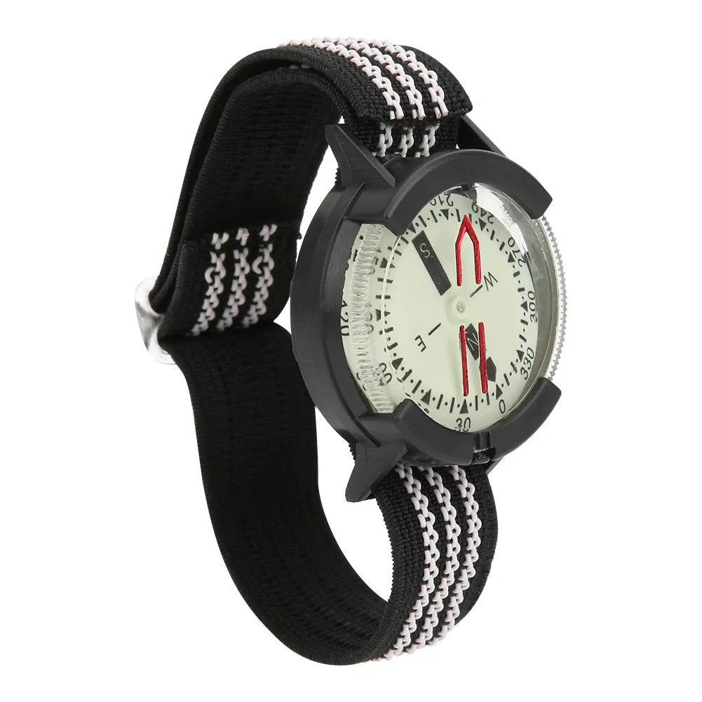 Armband-Navigationskompass mit leuchtendem Zifferblatt und verstellbarem Riemen