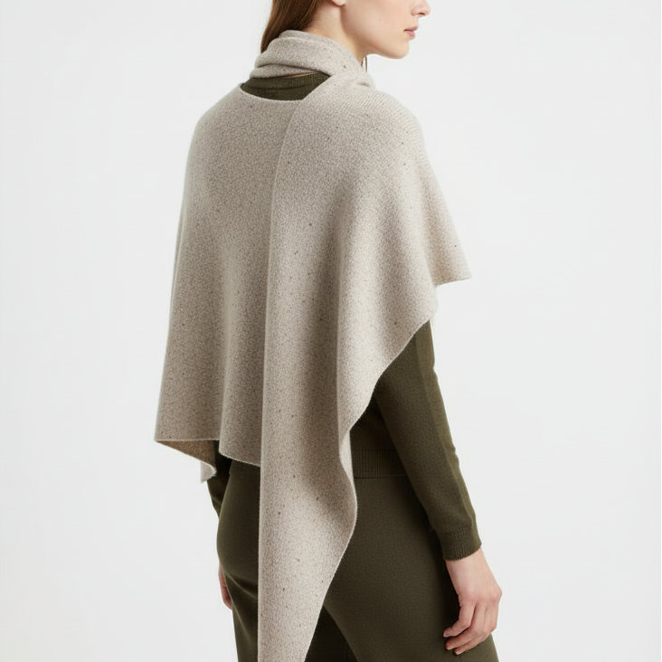 Übergroßer dreieckiger Wollschal leicht warm Winter Wrap