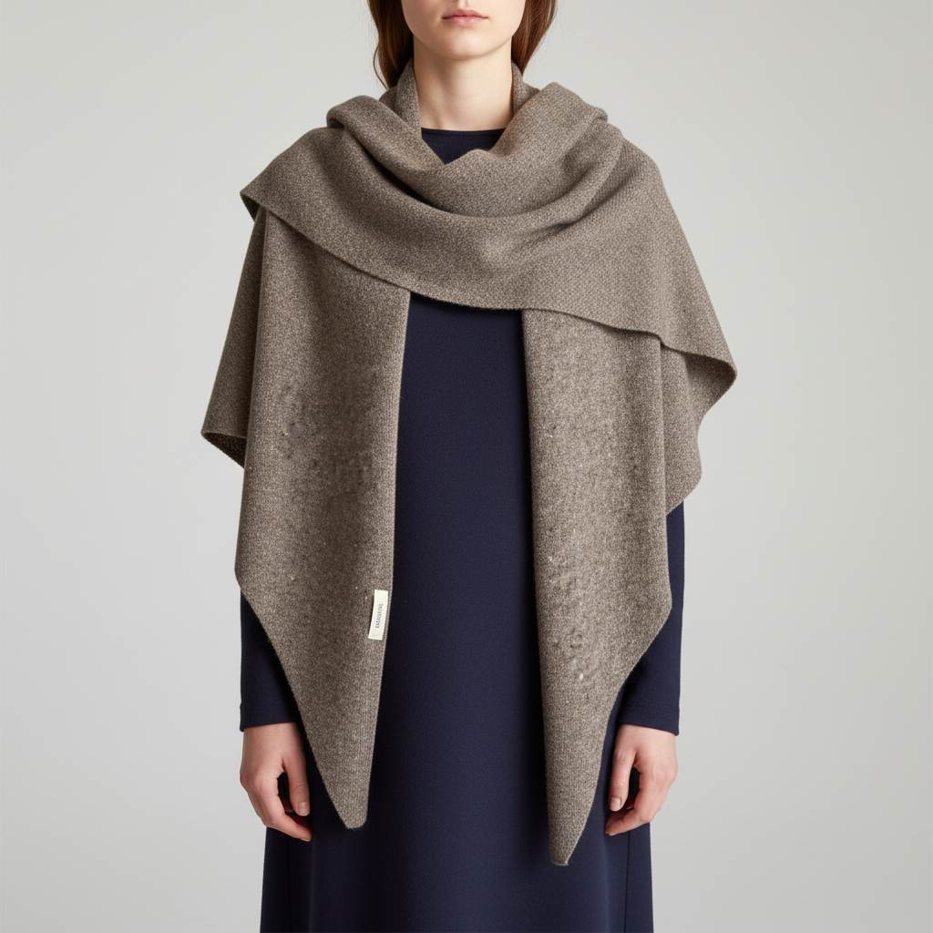 Übergroßer dreieckiger Wollschal leicht warm Winter Wrap