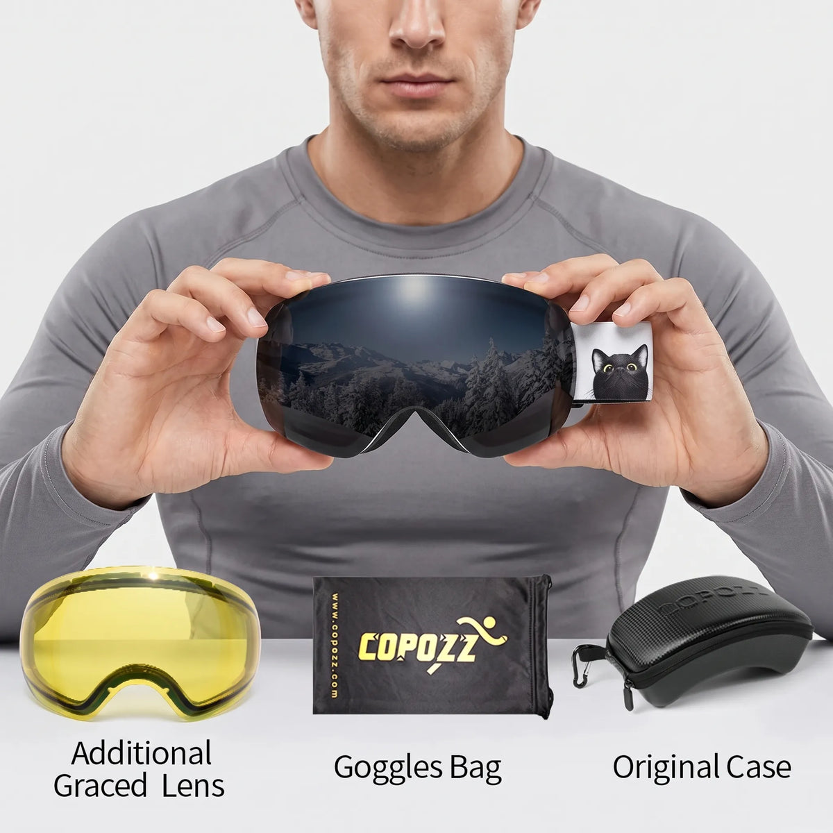 Nordspur | PeakGaze Verspiegelte Skibrille Für Brillenträger